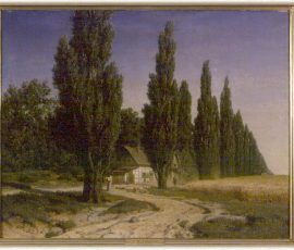 Werner Holmberg, Poppelikuja, öljy, 1857.