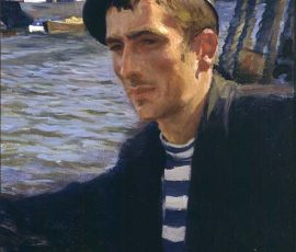 Albert Edelfelt, Uusmaalainen merimies, öljy, 1896.